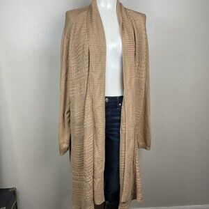 lane bryant NWT Light Brown Maxi cardigan Size 22/24